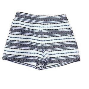 Gap 6 Woven Shorts high rise side zipper Embroidered Boho Womens 6